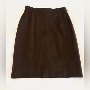 Escada Vintage Expresso Brown Pencil Skirt